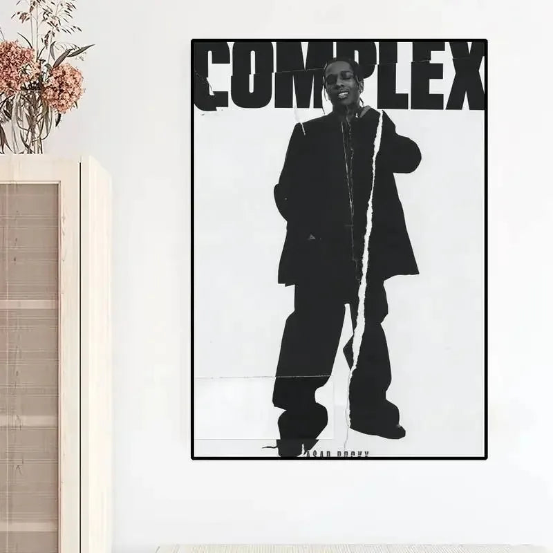 A$AP Rocky Wall Art – Aesthetic Hip Hop Poster, Rapper Canvas Print