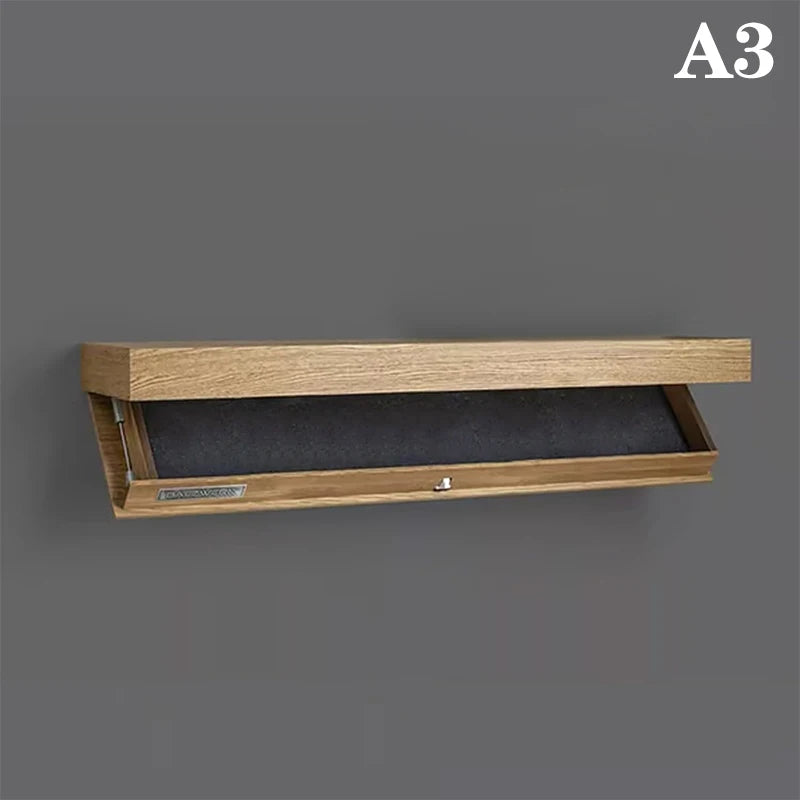 Hidden Compartment Floating Shelf – Secret Storage Wooden Wall Shelf, Modern Concealed Organizer
