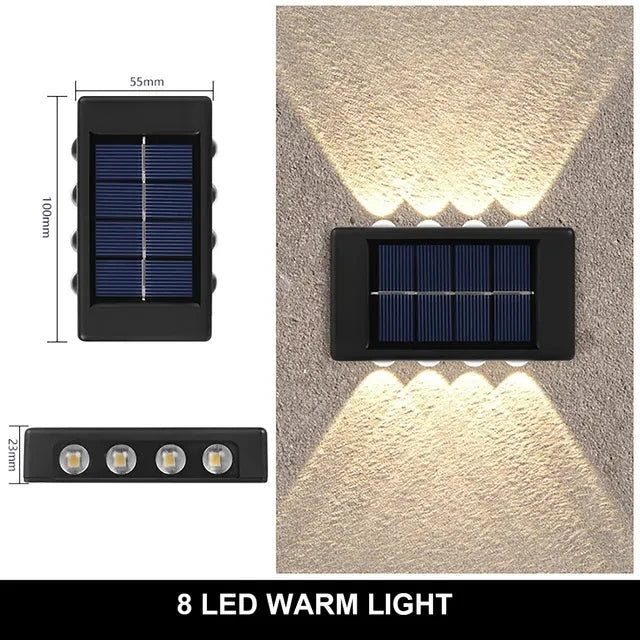Solar Outdoor Wall Lamp – Waterproof Up & Down Light