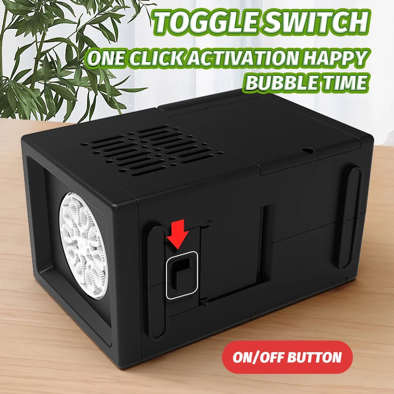 Electric Bubble Machine – 10-Hole Handheld Bubble Blower