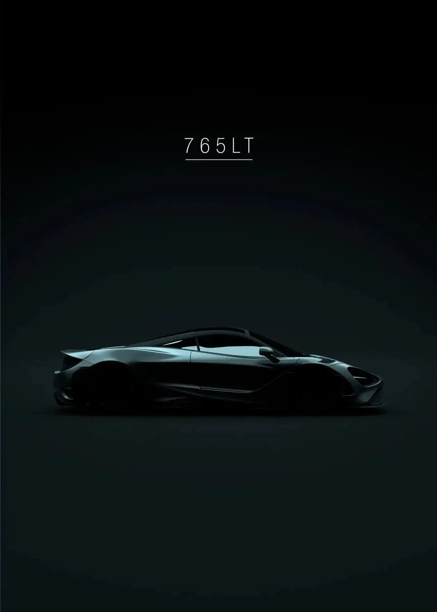 Luxury Sports Car Canvas Wall Art – Racing Poster