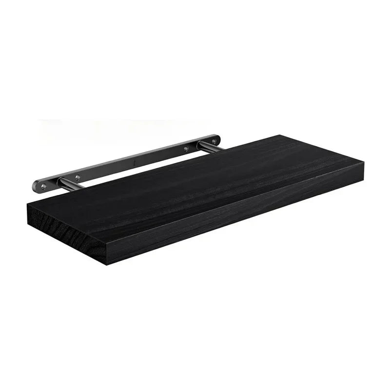 Modern Floating Wall Shelves – Wooden Wall-Mounted Storage Rack