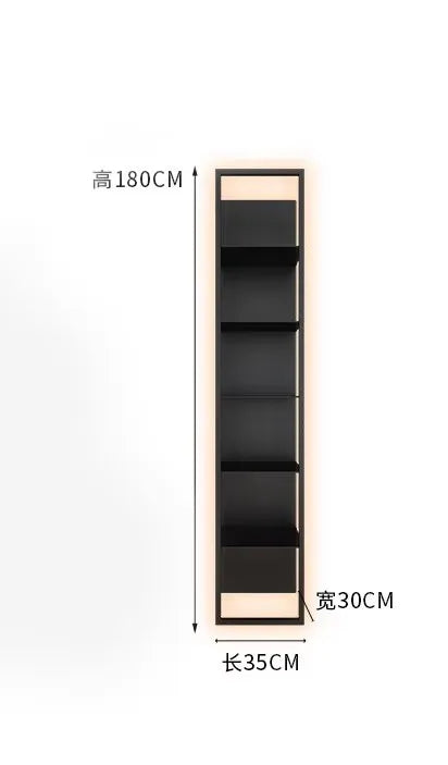 Luminous Wall-Mounted Shelf – Creative LED Bookshelf