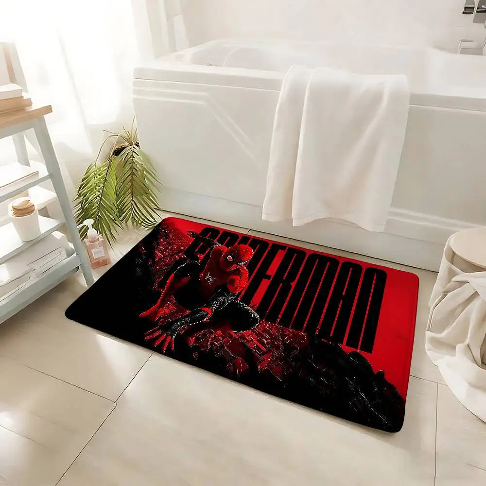 Cartoon Superhero Rug – Soft Non-Slip Floor Mat, Fluffy Washable Carpet