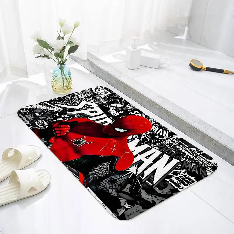 Cartoon Superhero Rug – Soft Non-Slip Floor Mat, Fluffy Washable Carpet