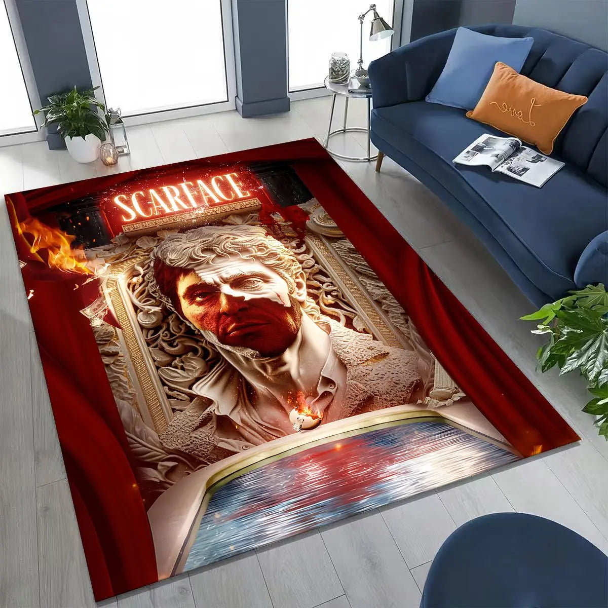 Tony Montana Movie Art Carpet Rug