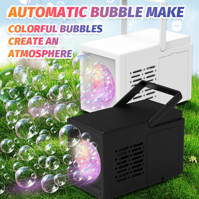 Electric Bubble Machine – 10-Hole Handheld Bubble Blower