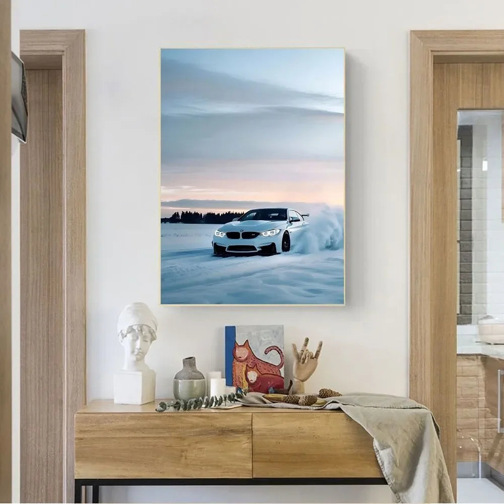 Vintage Car Poster – Retro Wall Art