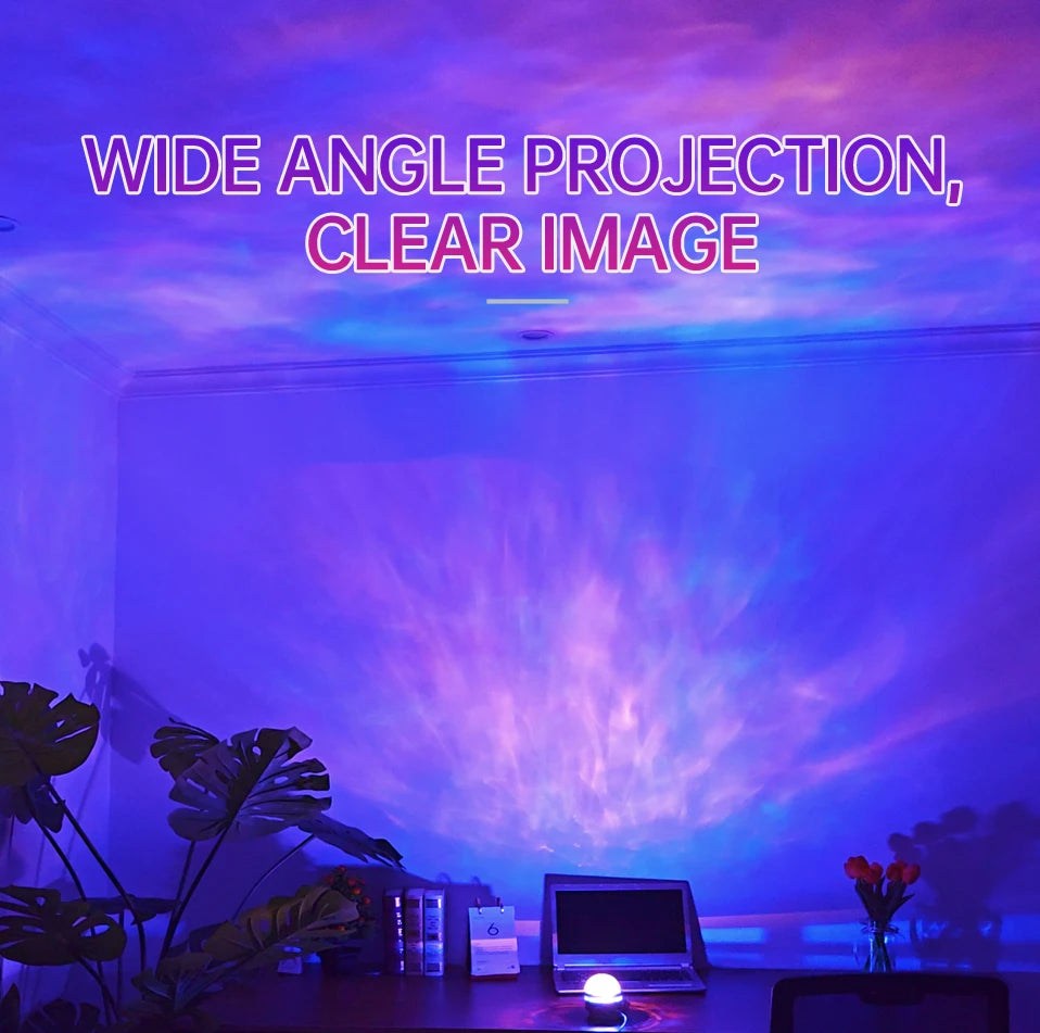Galaxy Star Projector Night Light – LED Starry Sky Lamp with Remote Control