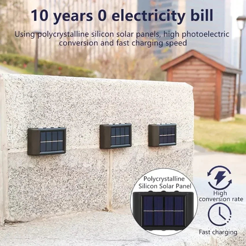 Solar Outdoor Wall Lamp – Waterproof Up & Down Light