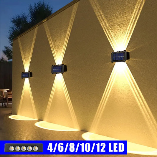 Solar Outdoor Wall Lamp – Waterproof Up & Down Light
