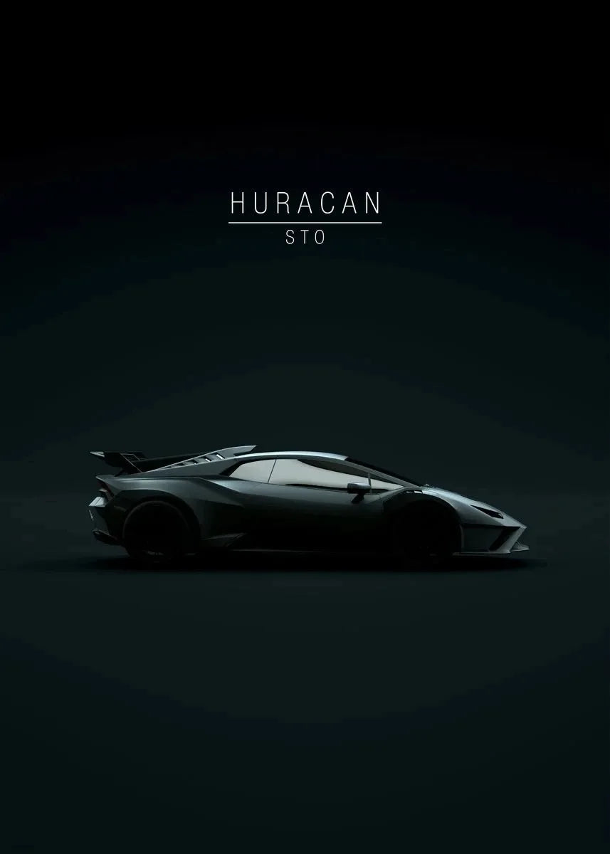 Luxury Sports Car Canvas Wall Art – Racing Poster