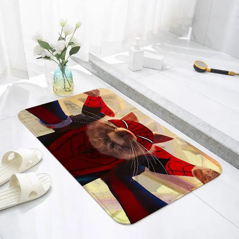 Cartoon Superhero Rug – Soft Non-Slip Floor Mat, Fluffy Washable Carpet