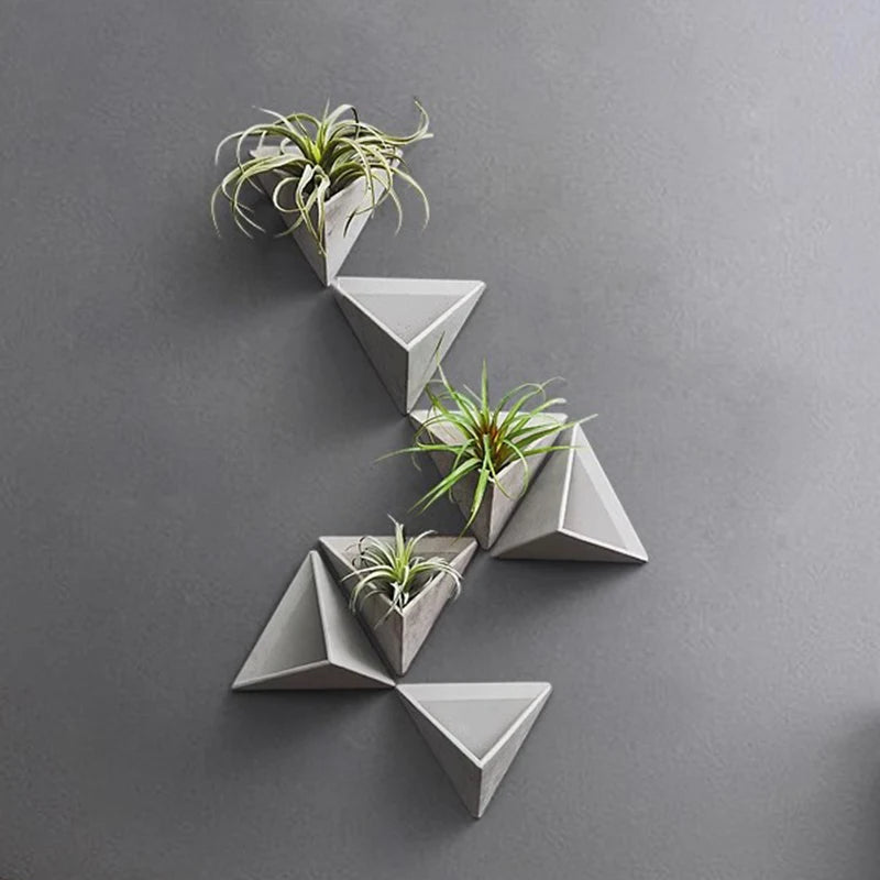 Creative Wall-Mounted Vase – Modern Decorative Flower Holder