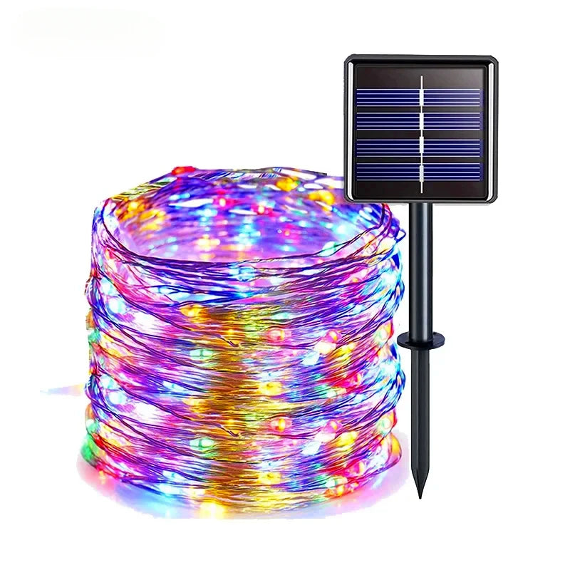 LED Solar Fairy String Lights – Waterproof Twinkle Outdoor Garden Lights for Christmas, Patio & Party Decor