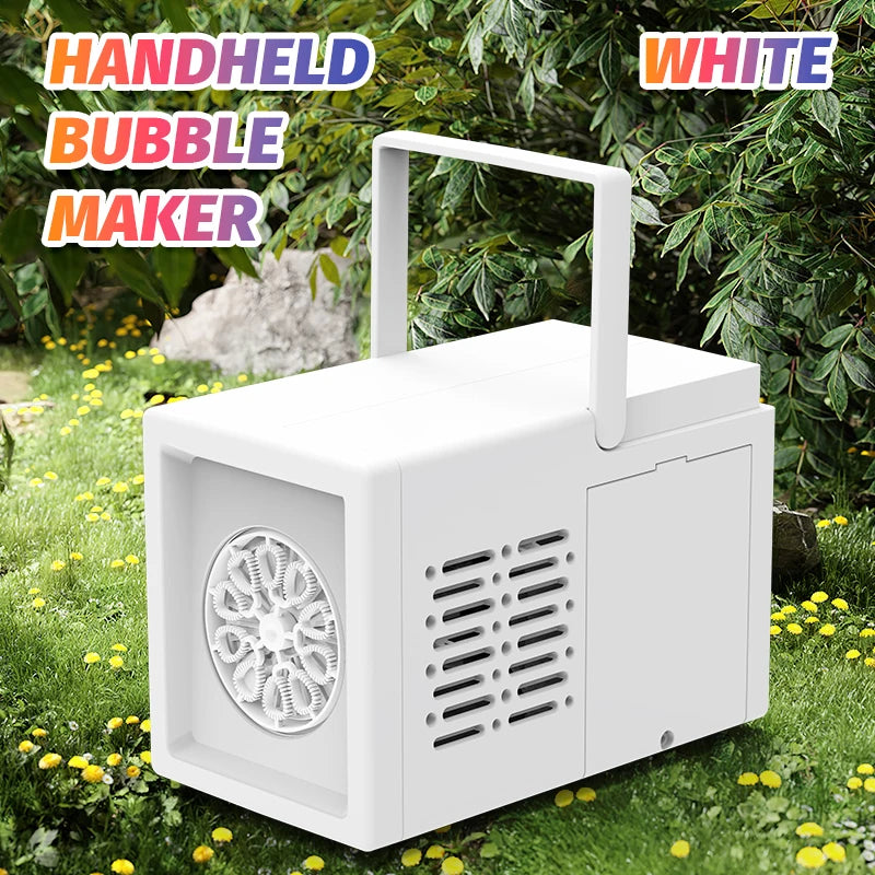 Electric Bubble Machine – 10-Hole Handheld Bubble Blower