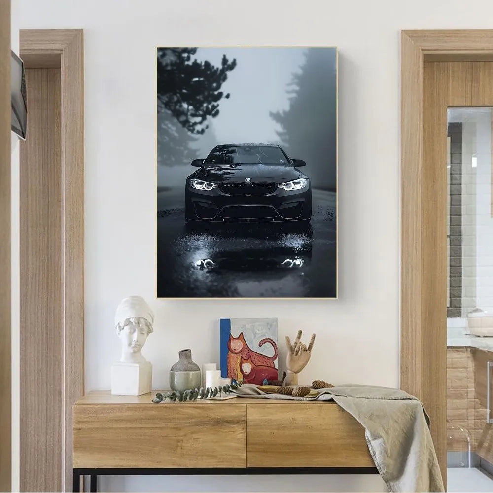 Vintage Car Poster – Retro Wall Art