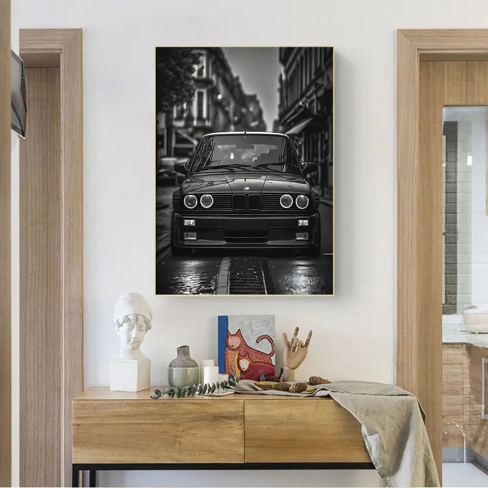 Vintage Car Poster – Retro Wall Art