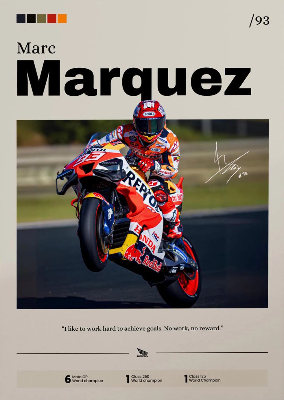 Modern Motorcycle Racing Canvas Wall Art – Sports & Celebrity Poster