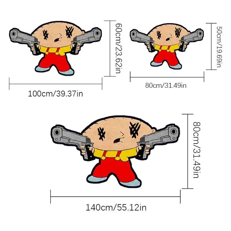 Modern Cartoon Rug – Soft Warm Carpet
