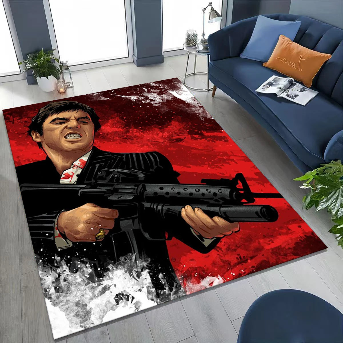 Tony Montana Movie Art Carpet Rug