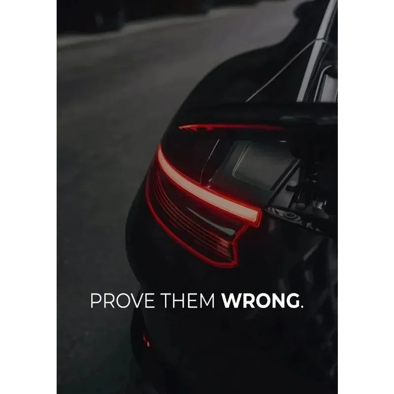 Modern Black Luxury Car Wall Art – Canvas Poster