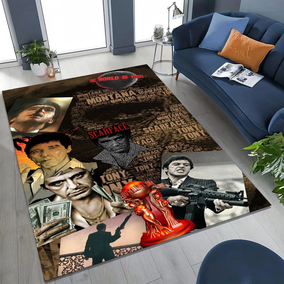 Tony Montana Movie Art Carpet Rug