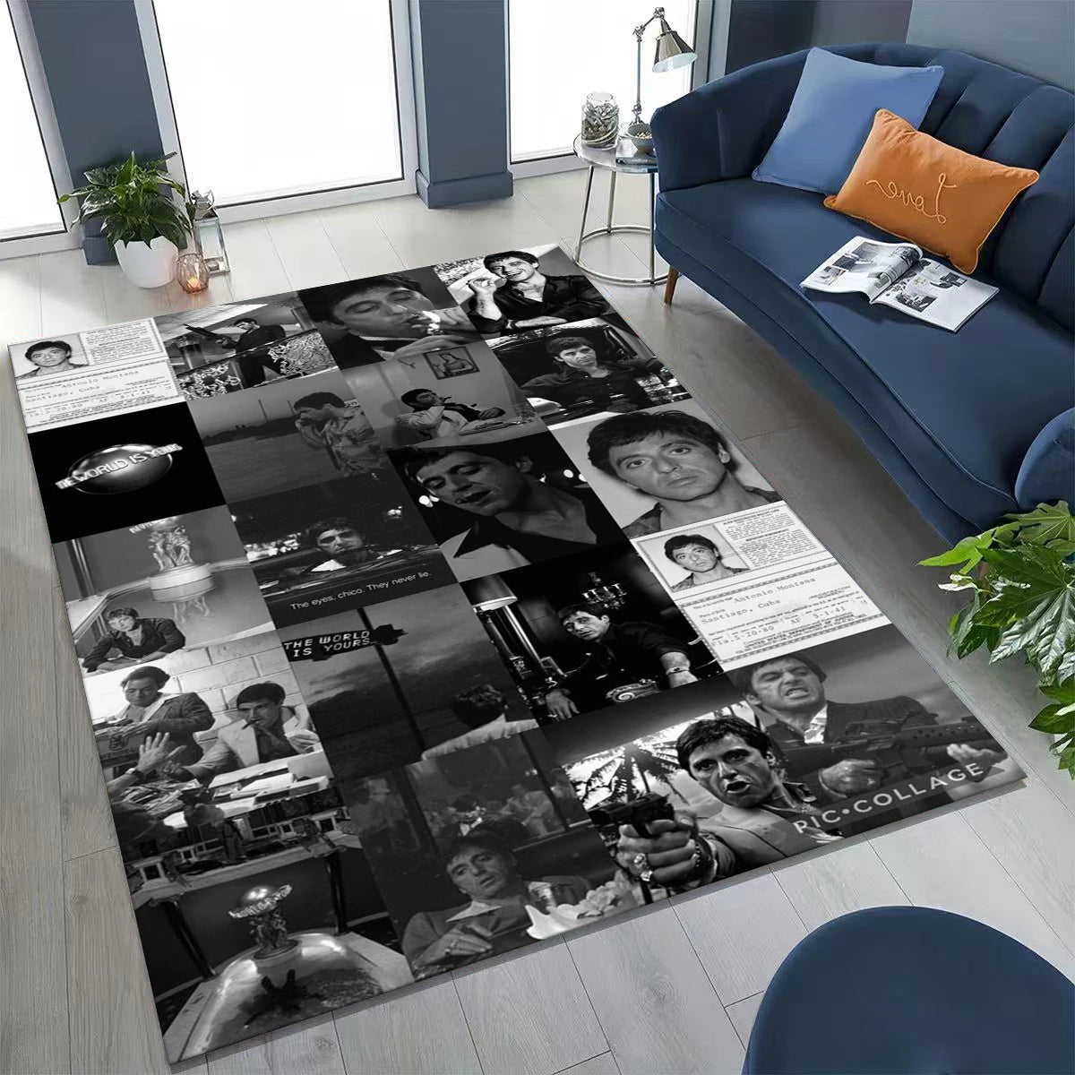 Tony Montana Movie Art Carpet Rug