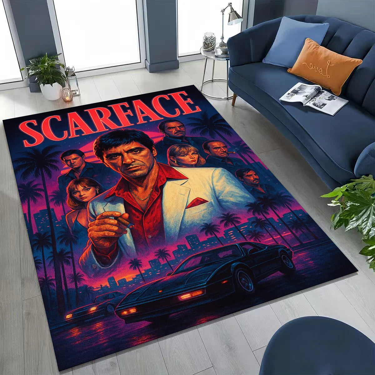 Tony Montana Movie Art Carpet Rug